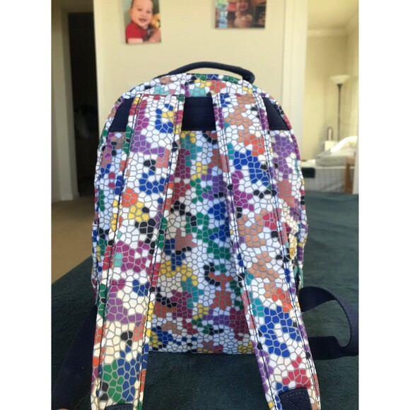 Kipling Seoul Small Printed Tablet Backpack Spellbinder Mosaics multi color - Picture 4 of 12
